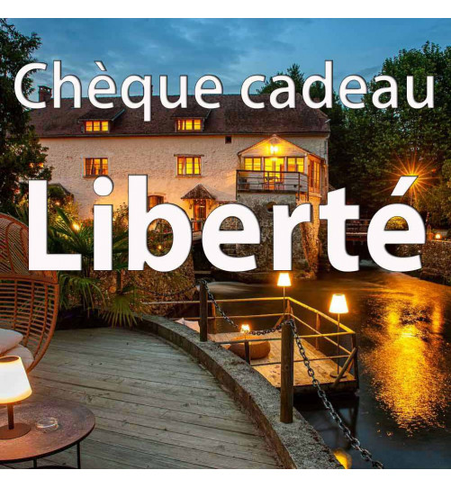 Le chèque cadeau liberté de Charme au fil de l'eau