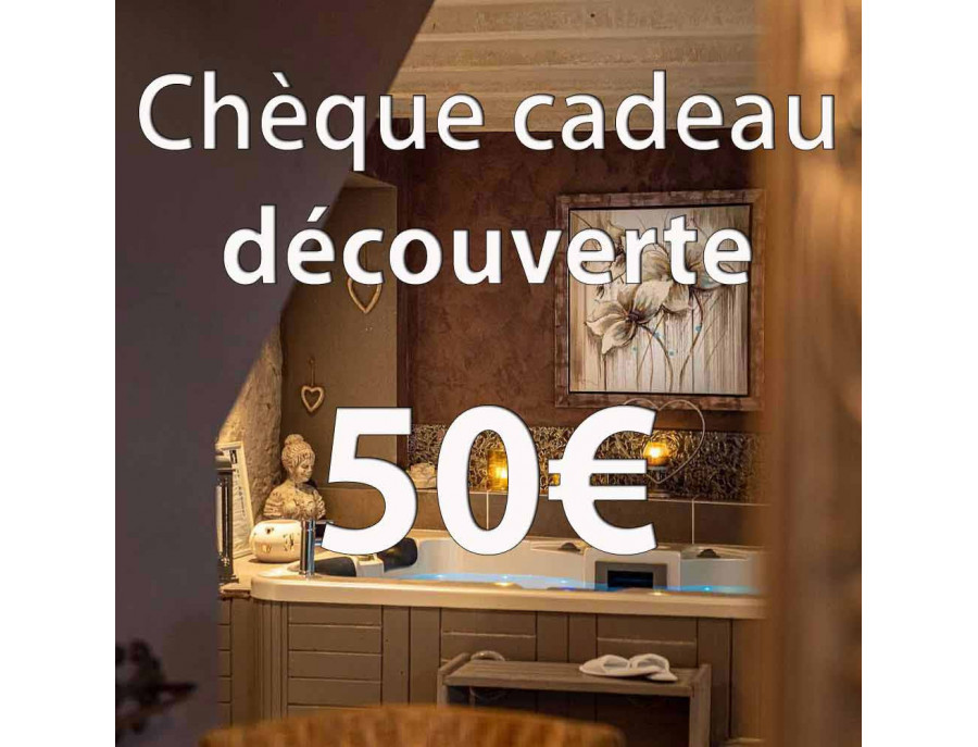 Le chèque cadeau découverte 50 euros de Charme au fil de l'eau