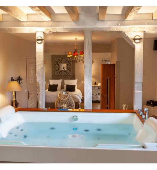 Coffret Bien Etre 1 nuit week-end dans la Suite "Charme". Hôtel Spa à 1h10 de Paris