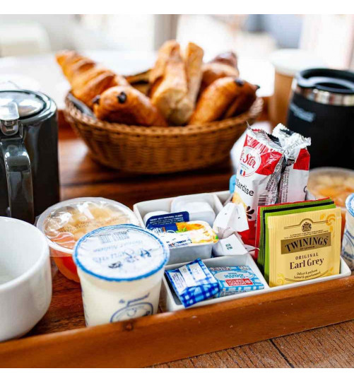 Offrez  le Petit Déjeuner à vos invités avec votre coffret cadeau Charme au fil de l'eau